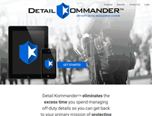 Tablet Screenshot of detailkommander.com